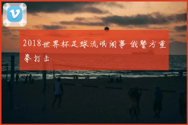 2018世界杯足球流氓闹事 俄警方重拳打击